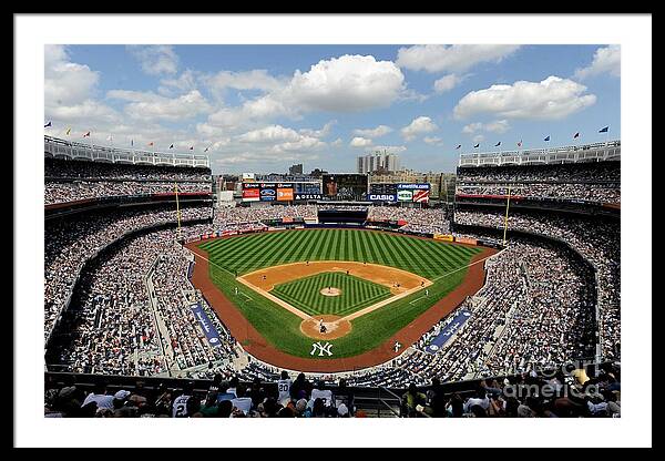 Yankee Stadium Print, Artist Drawn Historic Baseball Stadium, New York  Yankees Baseball – fine-art-print – 8-x-8