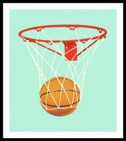Vintage Basketball Framed Art Prints for Sale - Fine Art America