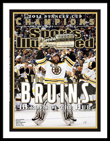 Boston Bruins, 2011 Nhl Stanley Cup Champions Sports Illustrated Cover Art  Print