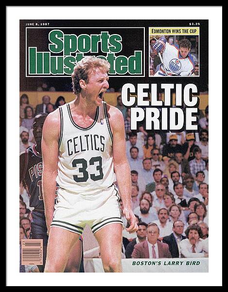 Boston Celtics Larry Bird Sports Illustrated Cover Framed Print