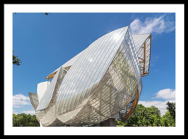 France, Paris, Boulogne, Ville De Paris, Bois De Boulogne, Louis Vuitton  Foundation Building (architect Frank Gehry) Poster by Massimo Borchi - Fine  Art America