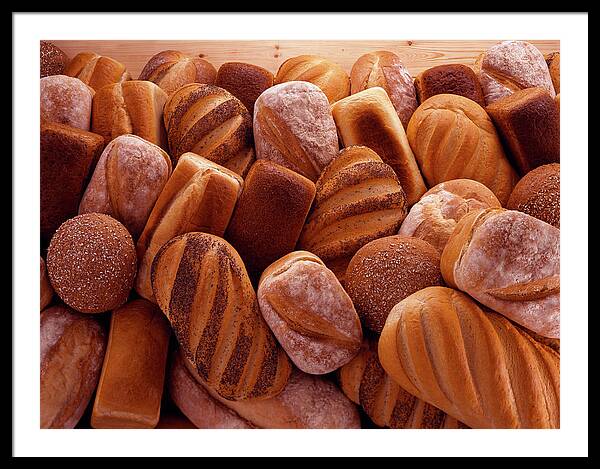 Close Up Of Rustic Bread In Loaf Pan Metal Print by Adam Gault 