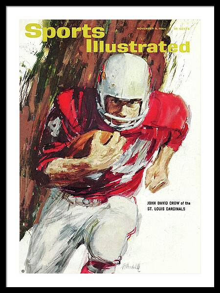 John David Crow Of The St. Louis Cardinals Sports Illustrated Cover Art  Print by Sports Illustrated - Sports Illustrated Covers