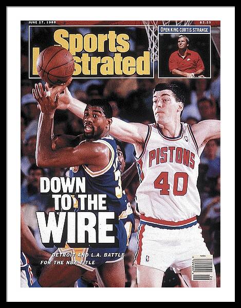 Los Angeles Lakers Magic Johnson, 1984 Nba Finals Sports Illustrated Cover  by Sports Illustrated