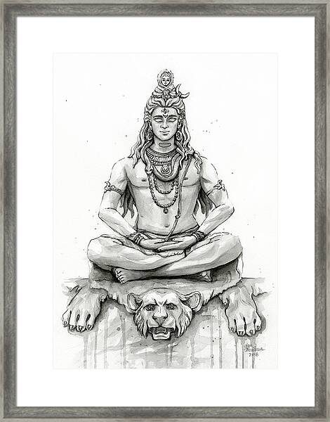 Drawing Lord Shiva Sitting Position Maha Stock Vector Royalty Free  1661462863  Shutterstock