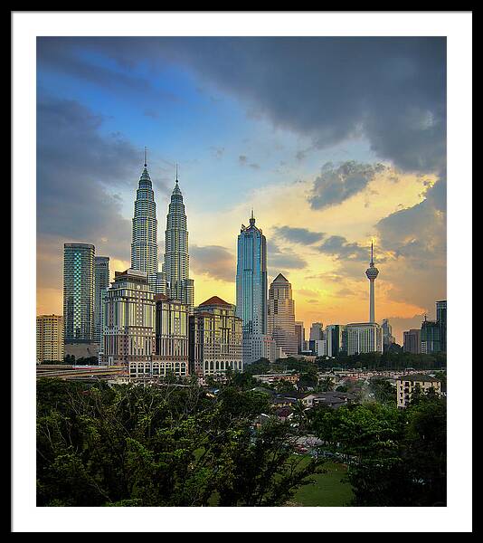 Towers Petronas Prints Art Framed