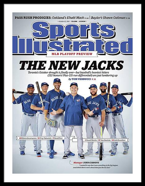Toronto Blue Jays Joe Carter, 1992 World Series Sports Illustrated Cover  Framed Print