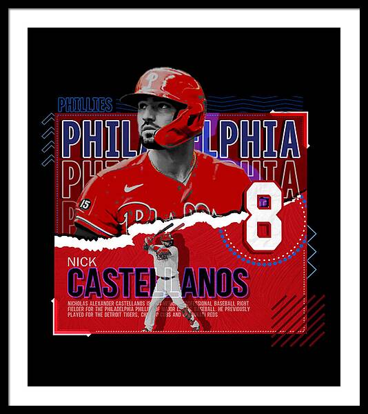 Nick Castellanos Cincinnati Reds Poster Print, Baseball Player, Real  Player, Nick Castellanos Decor, Canvas Art, Posters for Wall, ArtWork SIZE