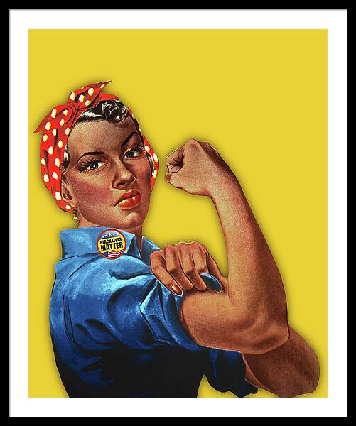 Black Lives Matter African-American Rosie The Riveter Digital by Tony  Rubino