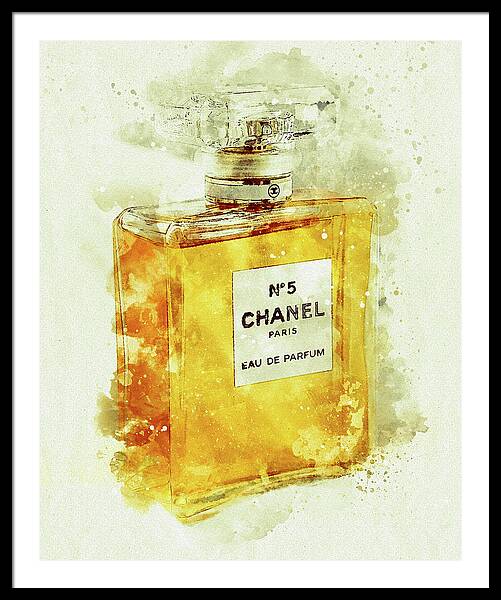 Framed Chanel limited edition print signed Fairchild Paris, 28/100