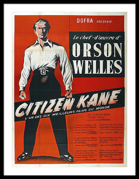 Citizen Kane Framed Art Prints - Fine Art America