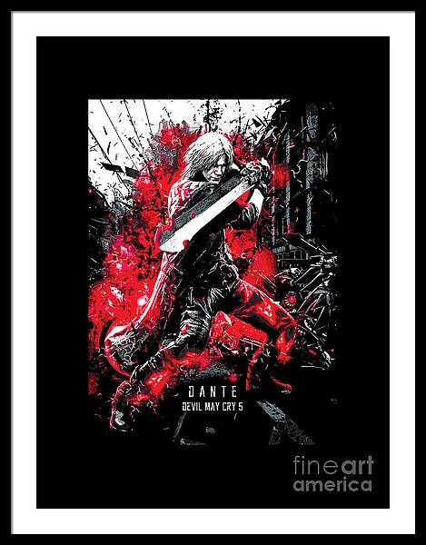 Dante Devil May Cry Anime Manga Wall Poster Scroll