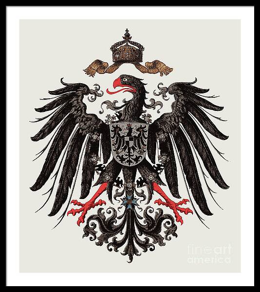 Germany flag eagle coat of arms Bundesadler Art Print for Sale by  Beltschazar
