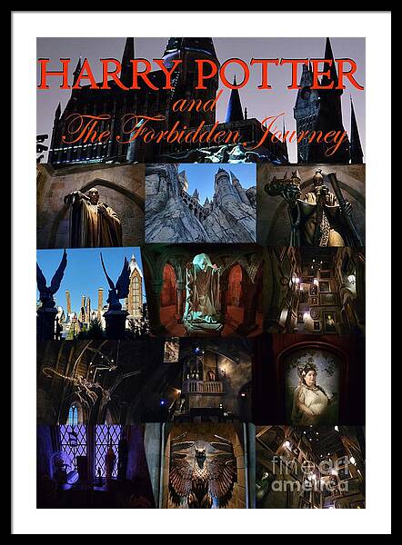 Harry Potter forbidden journey poster Art Print by David Lee