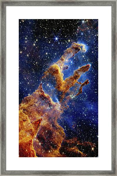 CanvasWAY Pillars of Creation NASA James Webb Space Telescope First  Images Wall Art Picture on Canvas Artwork for Home Decorations and Gifts 