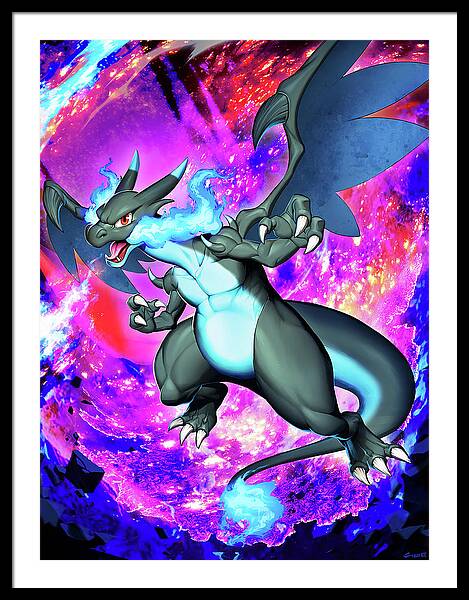 Athah Anime Pokémon Mega Charizard Y Mega Charizard X Charizard 13*19  inches Wall Poster Matte Finish Paper Print - Animation & Cartoons posters  in India - Buy art, film, design, movie, music