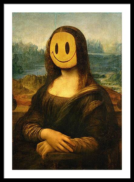 Mona Lisa Big Boobs Parody Canvas Print Face Mask by Max Ellis - Pixels