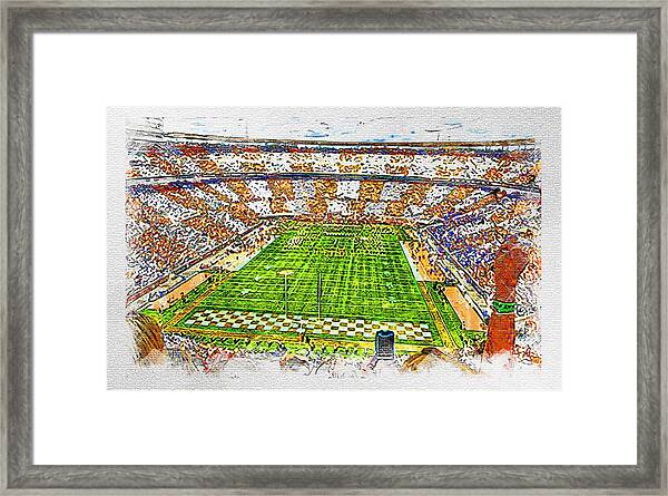 Legends Never Die University of Tennessee Neyland Stadium Framed Photo Collage 11 by 14-Inch 