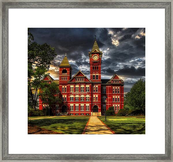 Samford Hall Is A Structure On The Campus Of Auburn University In Auburn 2010 Alabama Framed Print: William J