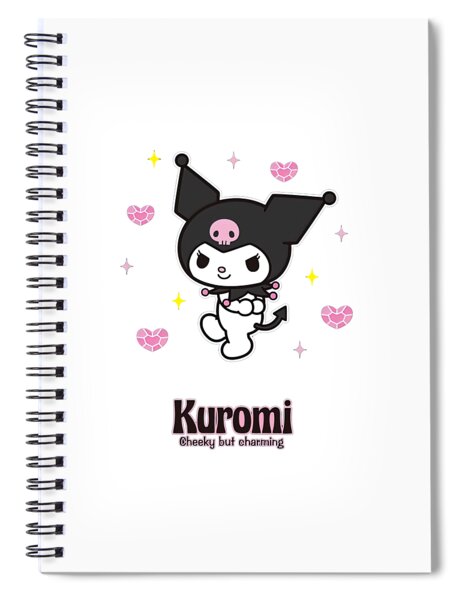 Sanrio Kuromi Backside Lo Spiral Notebook by LucaJ Niya - Fine Art America