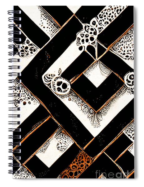 Zentangle wall art, square, pattern Spiral Notebook for Sale by  CrazyRabbits