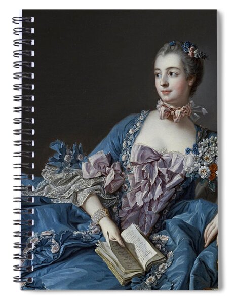 Madame De Pompadour Spiral Notebooks Pixels