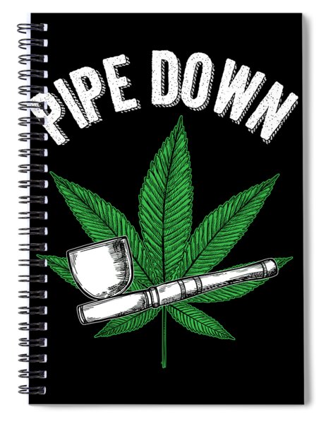 Pipe Down Funny Marijuana Cannabis Pipe Canvas Print / Canvas Art