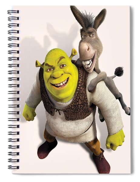 Shrek on the Croc | Spiral Notebook
