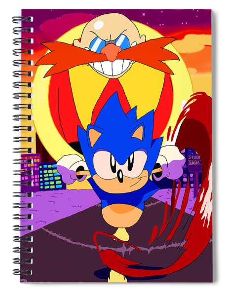 Super Sonic from the Sonic The Hedgehog 2 Movie Digital Print Spiral  Notebook for Sale by AniMagnusYT