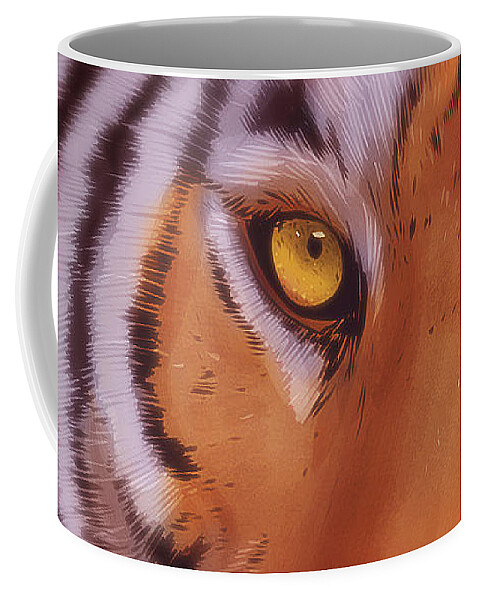 Eye of the Tiger - Coffee Mug by Matthias Zegveld