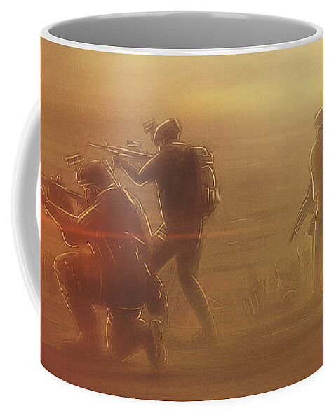 Fighting in the Storm - Coffee Mug by Matthias Zegveld