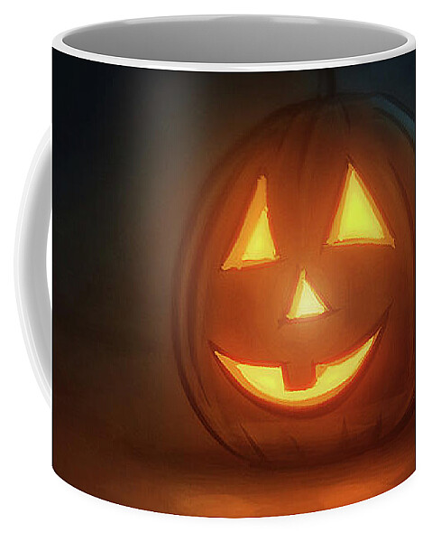 Halloween Pumpkin - Coffee Mug by Matthias Zegveld