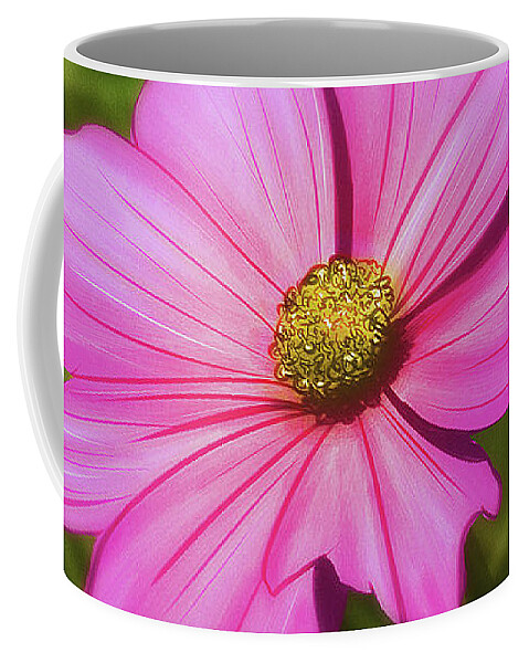 Pink Flower - Coffee Mug by Matthias Zegveld