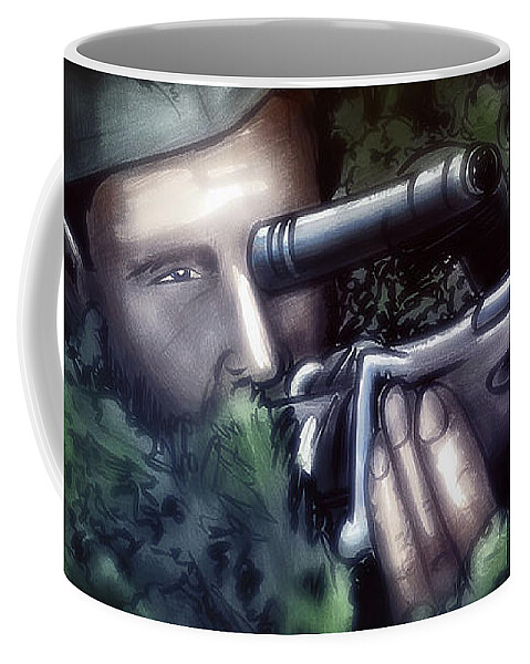The Sniper - Coffee Mug by Matthias Zegveld