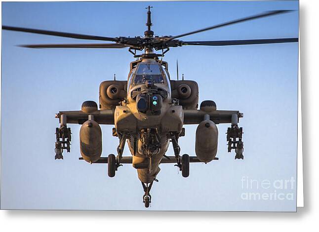 Iaf Apache Ah-64a Helicopter  #1 Greeting Card