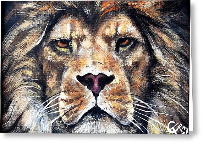Aslan from The Chronicles of Narnia Greeting Card by E Felix