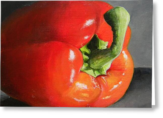 Red Bell Pepper Greeting Cards