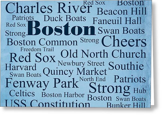 Boston Red Soxs Greeting Cards