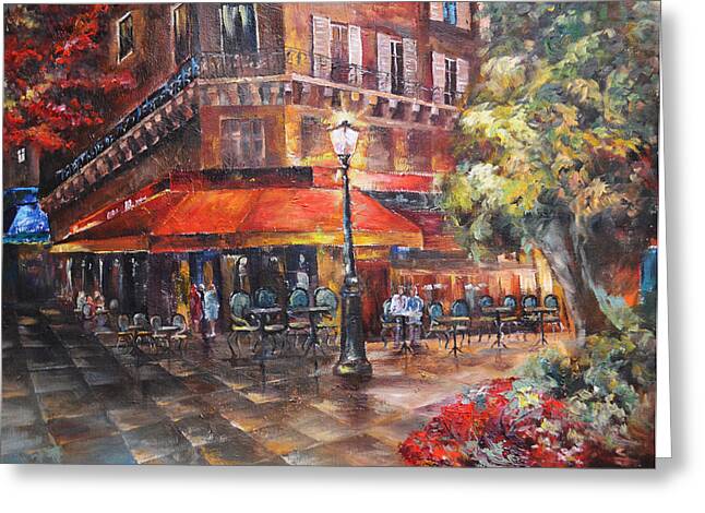 Cafe In Paris Painting by Julia Pankova
