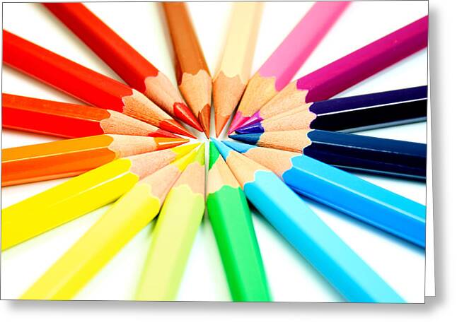 Colour Pencils Greeting Cards