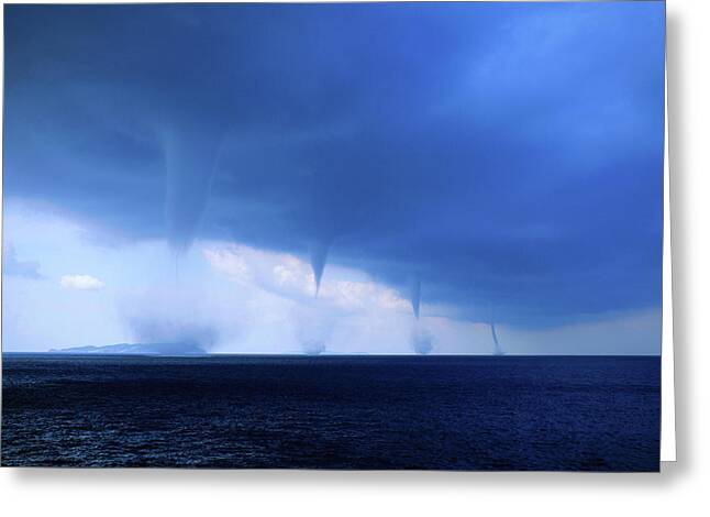 Waterspout Greeting Cards