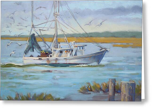 Shrimp Boat Greeting Cards