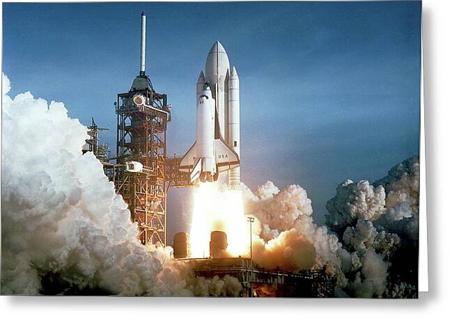 First Space Shuttle Launch Greeting Card