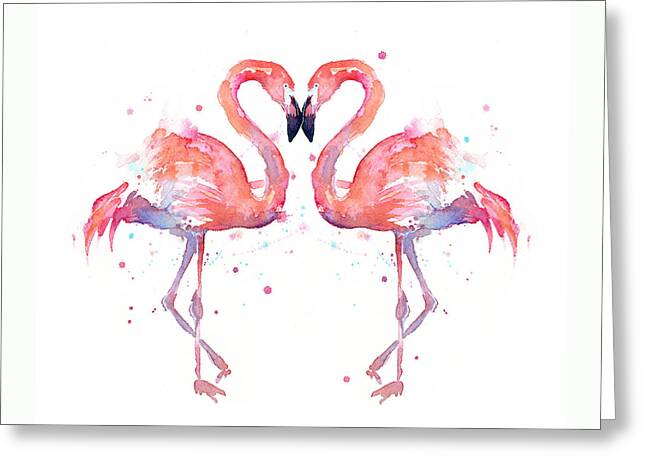 Pink Flamingos Greeting Cards