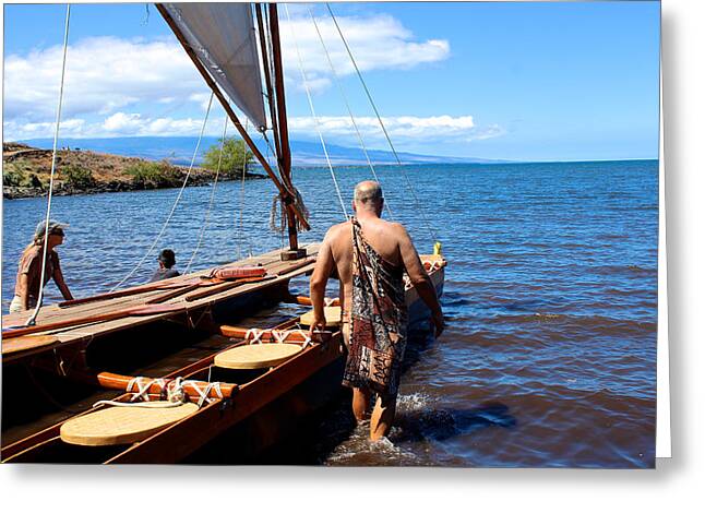 Hawaiian Outrigger Canoe Photograph by Venetia 