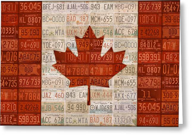 Canadian Flag Greeting Cards