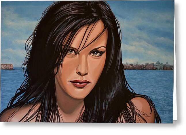 Liv Tyler Paintings Greeting Cards