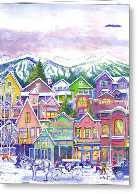 Summit County Colorado Paintings Greeting Cards
