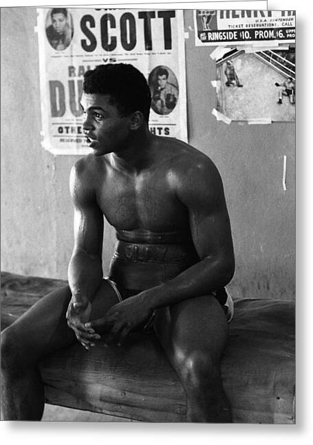 Muhammad Ali Sitting And Relaxing Greeting Card