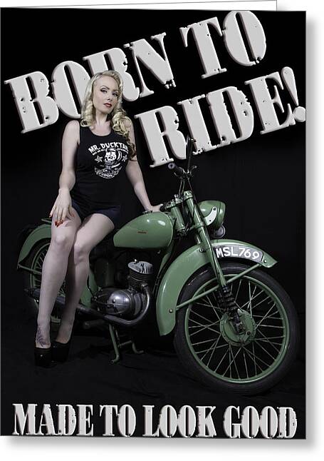 October Divine Born To Ride Photograph By The Pinup Academy 